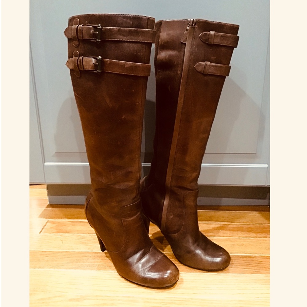 Cole Haan Air Jalisa' Tall Chestnut Leather Boot